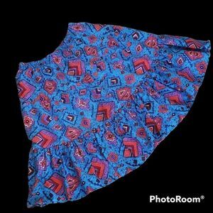 VNTG America America 1980's Boho Tribal Twirl Skirt